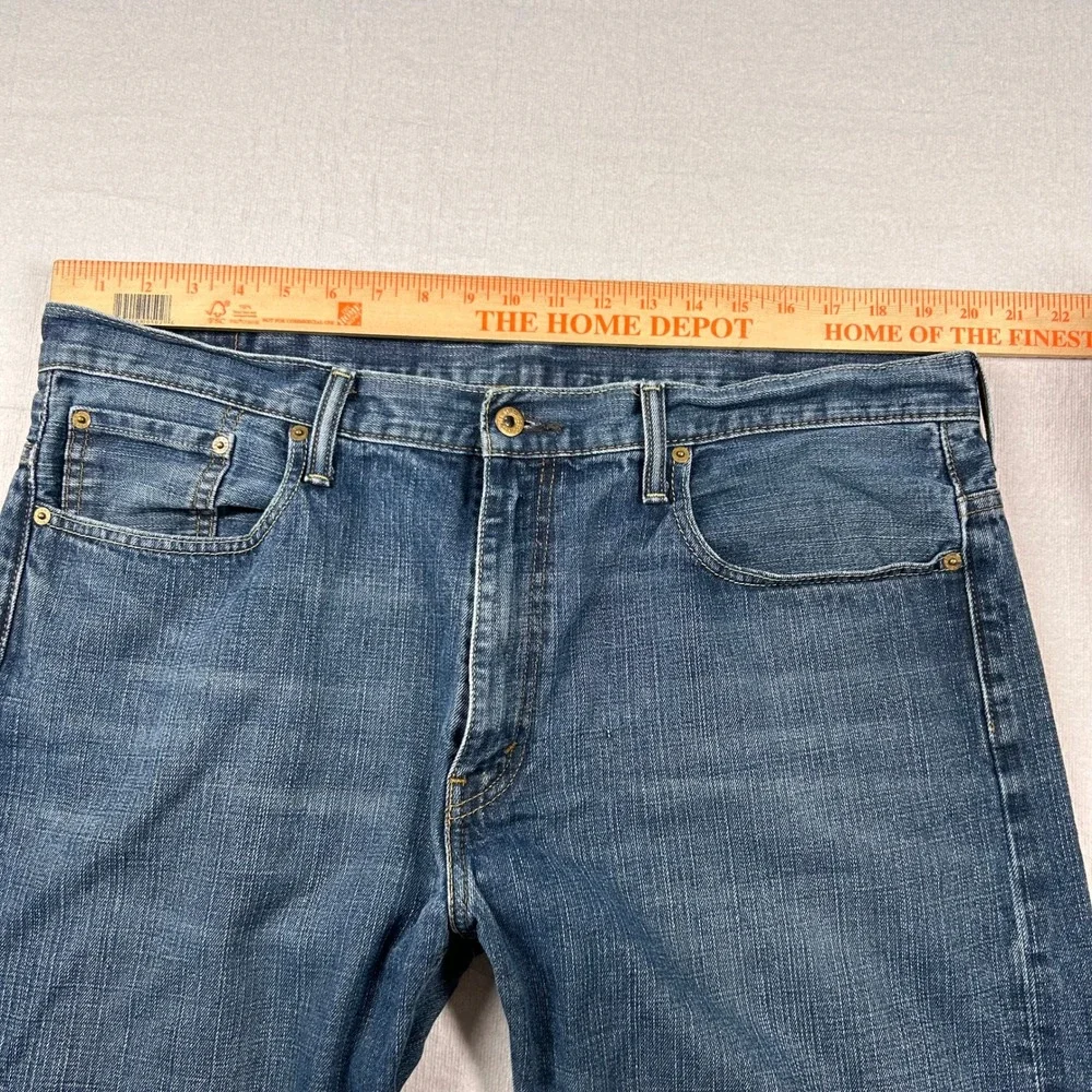 Levis 569 Jeans Mens 38x30 (fits 40x28) Loose Straight Blue Denim Relaxed Skater